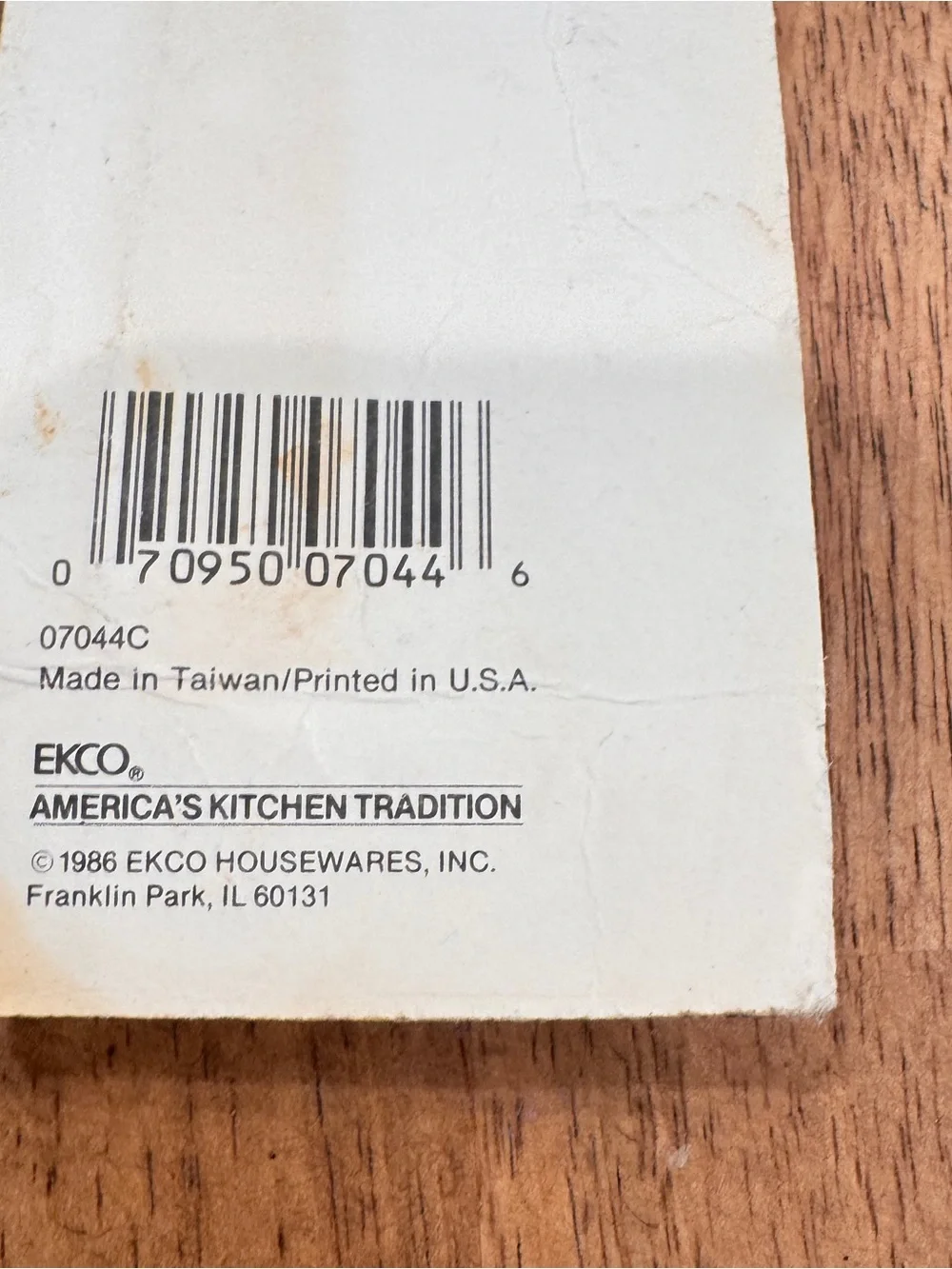 Ekco stainless steel